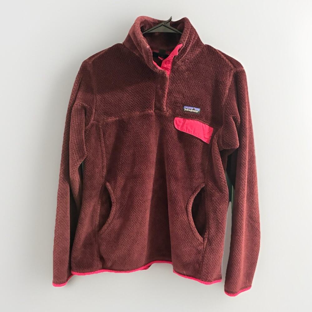 Patagonia Women's Re-Tool Snap-T Pullover Oxblood Red Size Medium